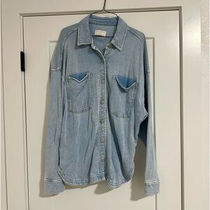 Z-Supply Womens All Day Knit Denim Shacket